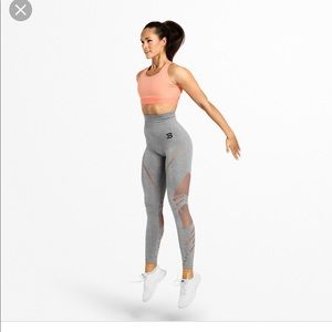 Better bodies lazer cut leggings grey